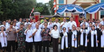 Bupati Resmikan Gedung Gereja Eppata GKE Jabiren Raya
