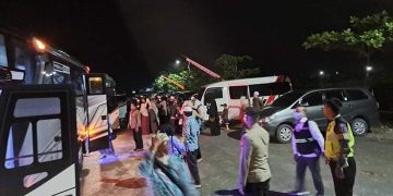 Pastikan Kedatangan Jemaah Haji Asal Pulang Pisau Berlangsung Aman, Polres Kerahkan Puluhan Personel