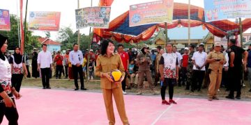Bupati Pulang Pisau Buka Turnamen Bola Volly