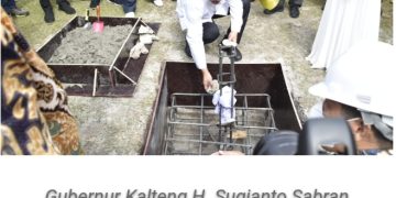 Gubernur Kalteng Peletakan Batu Pertama Pembangunan/Renovasi Bundaran Besar Palangka Raya