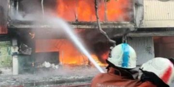Pasar Besar Palangka Raya Diamuk “Jago merah”