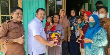 Aksi Kolaborasi Temukan si Kembar dengan Resiko Stunting di Desa Danau Usung Murung Raya