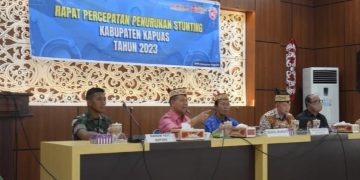 Pemkab Kapuas Gelar Rapat Evaluasi Percepatan Penurunan Stunting