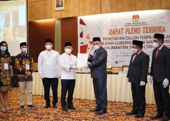 KPU Kalteng Tetapkan H Sugianto Sabran – H Edy Pratowo Sebagai Calon Terpilih Pilgub Kalteng