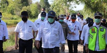 Menteri PUPR Tinjau Lokasi Program Food Estate di Dadahup Kapuas