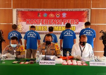 Polres Lamandau Tangkap 5 Pengedar Narkoba dengan 1,79 Kg Sabu