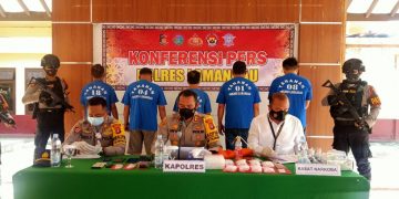 Polres Lamandau Tangkap 5 Pengedar Narkoba dengan 1,79 Kg Sabu