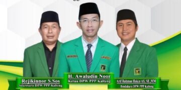 H. Awaludin Kembali Pimpin DPW PPP Kalteng Periode 2021-2026