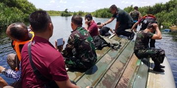 Speed Boat Tim Paspampres Tabrakan di Sungai Sebangau