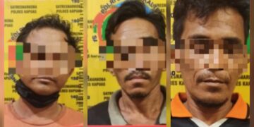 Diduga Akan Pesta Sabu di Kapal, Polisi Ringkus Tiga Pria Paruh Baya