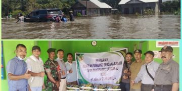 Tiga Desa Terdampak Banjir di Lamandau Dapat Bantuan dari PT. SMG