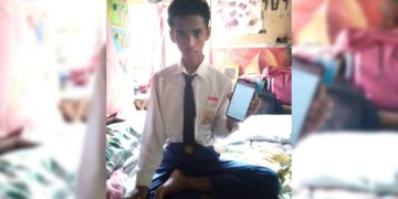 Juan Sang Juara Kelas, Meski Terbaring Sakit Tetap Semangat Mengikuti Ujian Sumatif