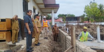 Gubernur Sugianto Tinjau Pembangunan Gedung Kejati Kalteng