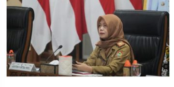 Asisten Ekbang Sri Widanarni Hadiri Rakor Pengendalian Inflasi Tahun 2023 Bersama Mendagri