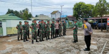 Tingkatkan Sinergitas, TNI-Polri Apel Gabungan di Koramil 1015/Kuala Pembuang