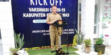 Hari ini, Bupati Bersama Forkopimda Gumas Awali Vaksinasi Covid-19