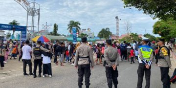 Polres Seruyan Laksanakan Pengamanan Jalan Sehat Bersama BUMN
