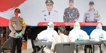 Lawan Covid-19, Polda Kalteng Gelar Rapid Tes Massal