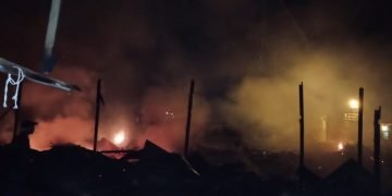 Si Jago Merah Hanguskan Pasar Sejumput Baamang Hulu-Sampit