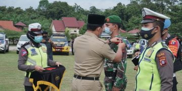Pimpin Apel Gelar Pasukan, Bupati Lamandau Sebut akan Lakukan Operasi Yustisi