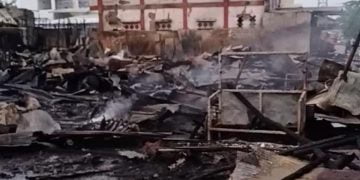 Api Hanguskan Pasar Pujon Kapuas Tengah