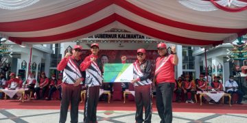 Sekda Nuryakin Lepas 226 Kontingen Kalteng Ikuti PRA POPNAS Zona III di Banjarmasin