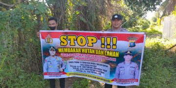 Polsek Seruyan Hilir Ajak Warga Stop Membakar Hutan dan Lahan