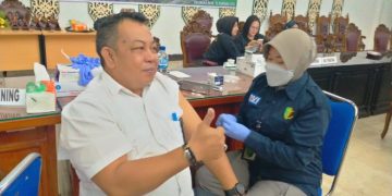 200 Orang Ikuti Vaksinasi Booster Kedua di Sekretariat DPRD Kota Palangka Raya