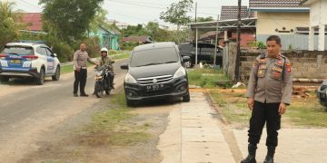 Kamseltibcar Lalu Lintas Aman, Wakapolres Seruyan Pantau Gatur Pagi